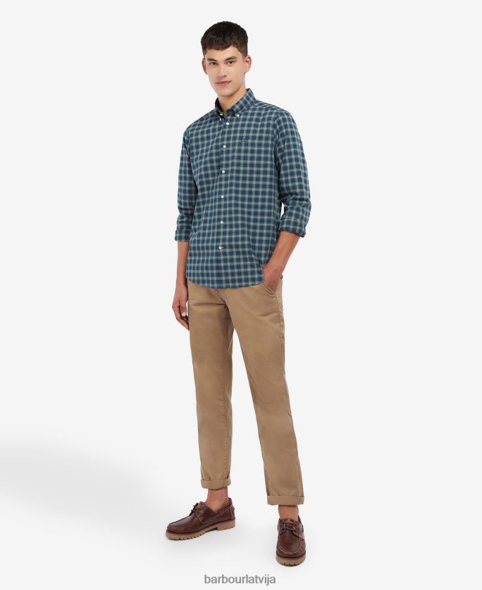 Barbour vīriešiem lomonda pielāgots krekls P8J88A339 apģērbs amble smilšu tartāns