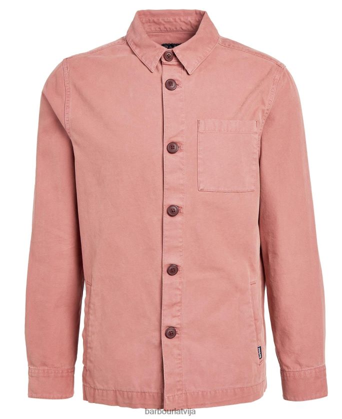 Barbour vīriešiem mazgāts kokvilnas virskrekls P8J88A300 apģērbs balinātas olīvas