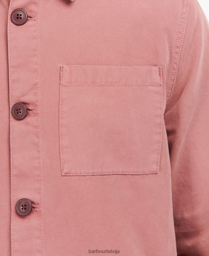 Barbour vīriešiem mazgāts kokvilnas virskrekls P8J88A300 apģērbs balinātas olīvas