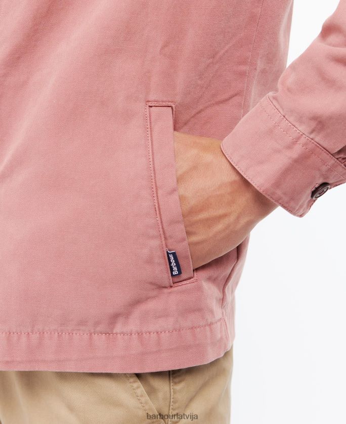 Barbour vīriešiem mazgāts kokvilnas virskrekls P8J88A300 apģērbs balinātas olīvas