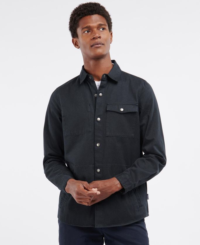 Barbour vīriešiem mortan virskrekls P8J88A334 apģērbs melns