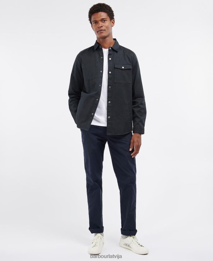 Barbour vīriešiem mortan virskrekls P8J88A334 apģērbs melns