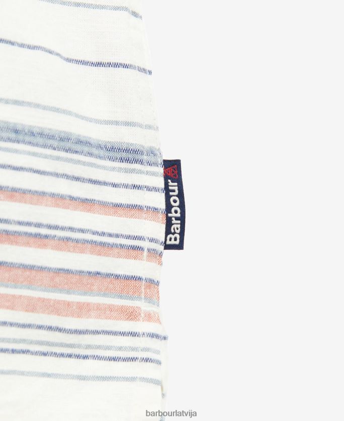 Barbour vīriešiem nesot svītrainu kreklu P8J88A376 apģērbs ekru