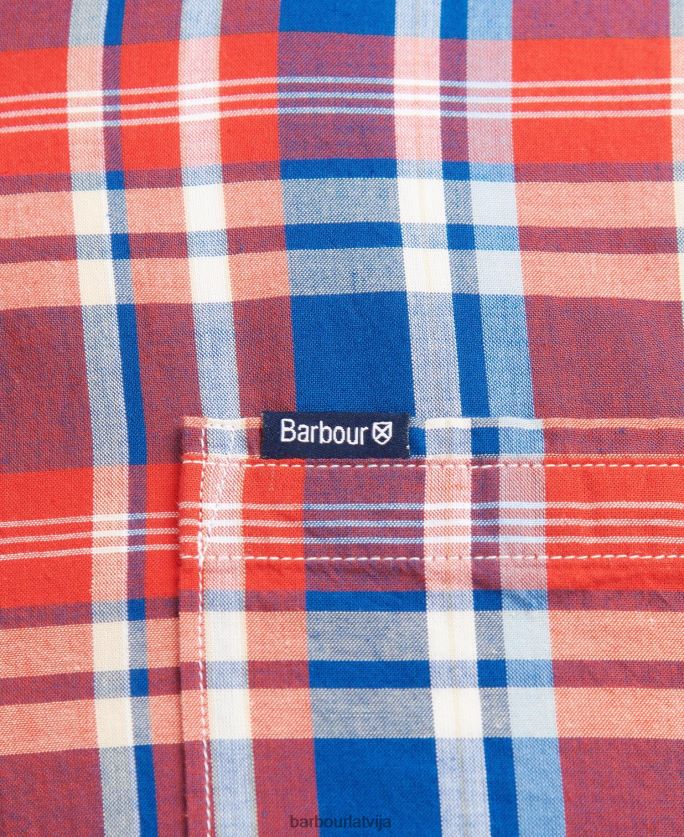 Barbour vīriešiem nickwell pielāgots krekls P8J88A443 apģērbs debesis