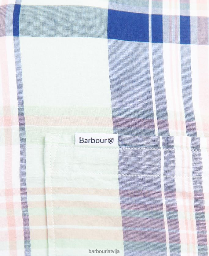 Barbour vīriešiem nickwell pielāgots krekls P8J88A444 apģērbs debesis