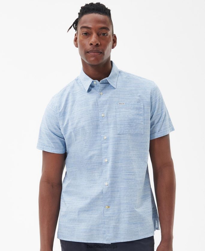 Barbour vīriešiem seaswell vasaras krekls P8J88A285 apģērbs Chambray