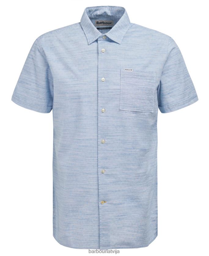 Barbour vīriešiem seaswell vasaras krekls P8J88A285 apģērbs Chambray