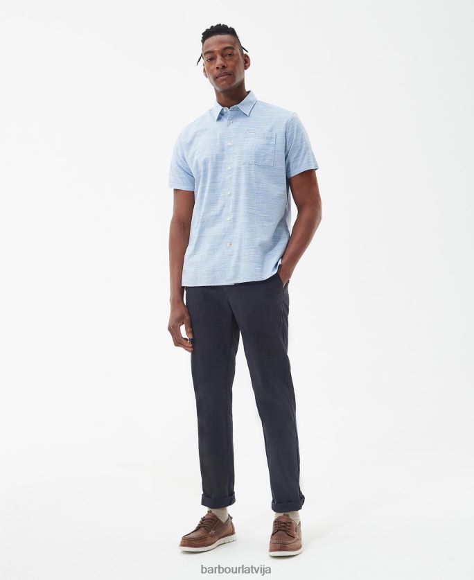 Barbour vīriešiem seaswell vasaras krekls P8J88A285 apģērbs Chambray