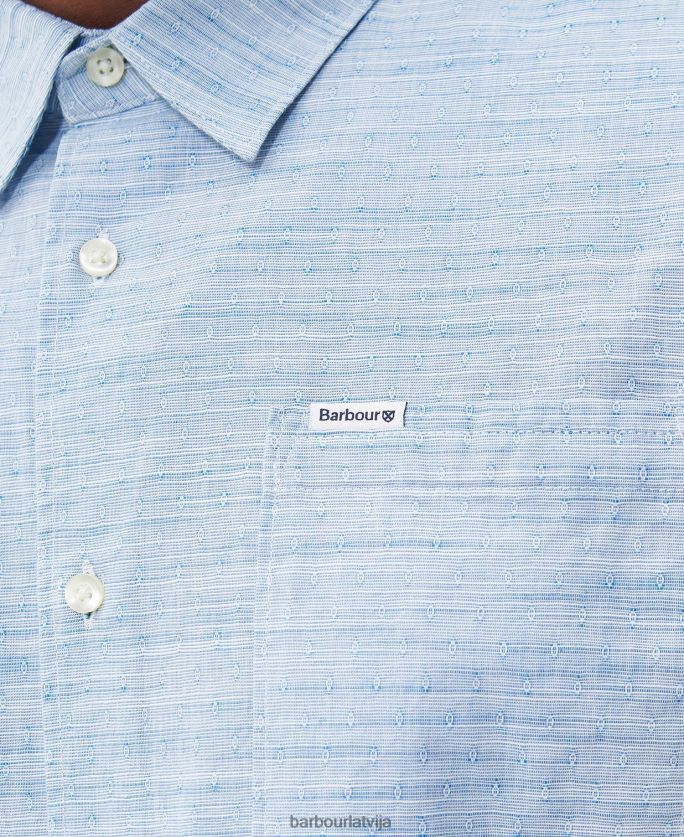 Barbour vīriešiem seaswell vasaras krekls P8J88A285 apģērbs Chambray