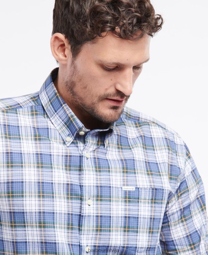Barbour vīriešiem seglu krekls P8J88A387 apģērbs rūsa