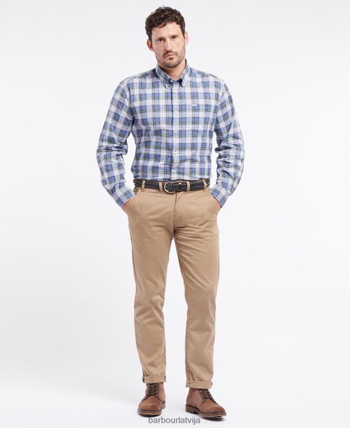Barbour vīriešiem seglu krekls P8J88A387 apģērbs rūsa