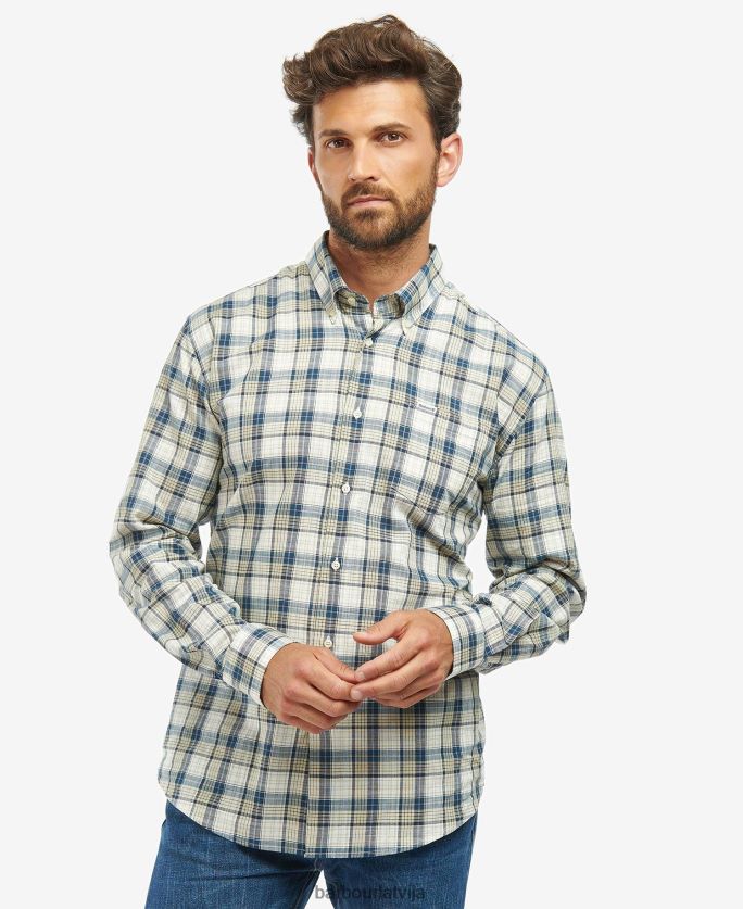 Barbour vīriešiem seglu rūta krekls P8J88A397 apģērbs flote