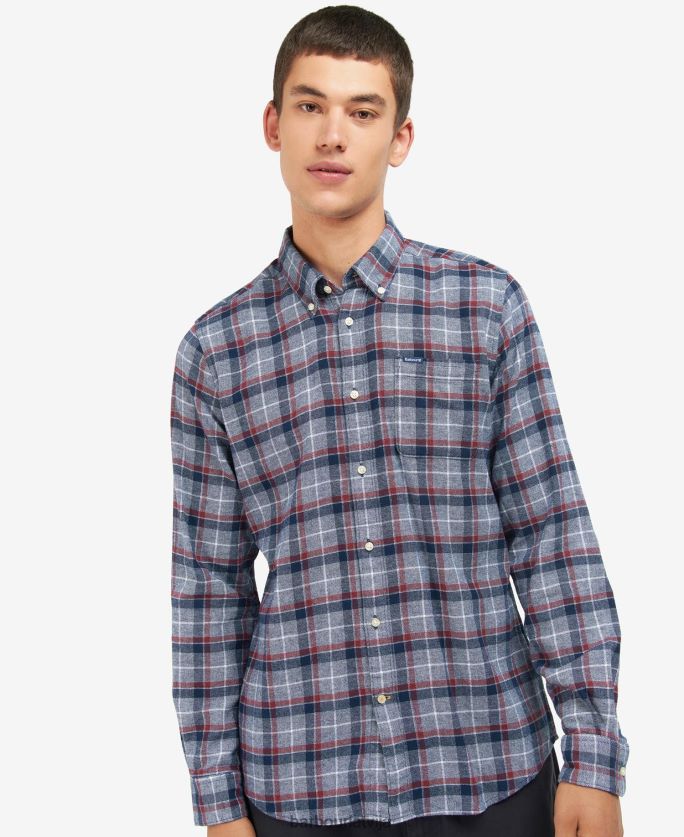 Barbour vīriešiem spellman pielāgots krekls P8J88A524 apģērbs flote