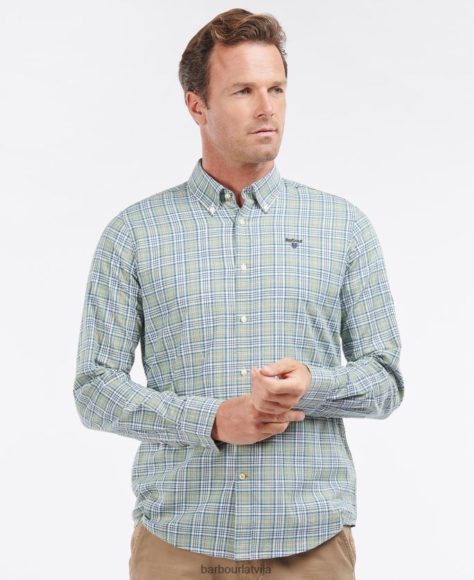 Barbour vīriešiem spillman krekls P8J88A435 apģērbs olīvu