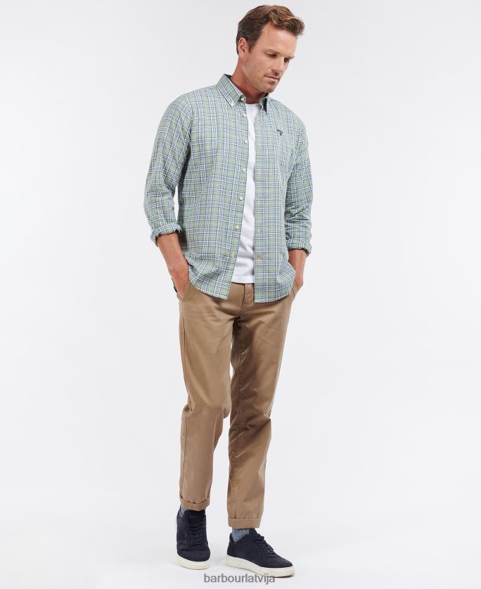 Barbour vīriešiem spillman krekls P8J88A435 apģērbs olīvu