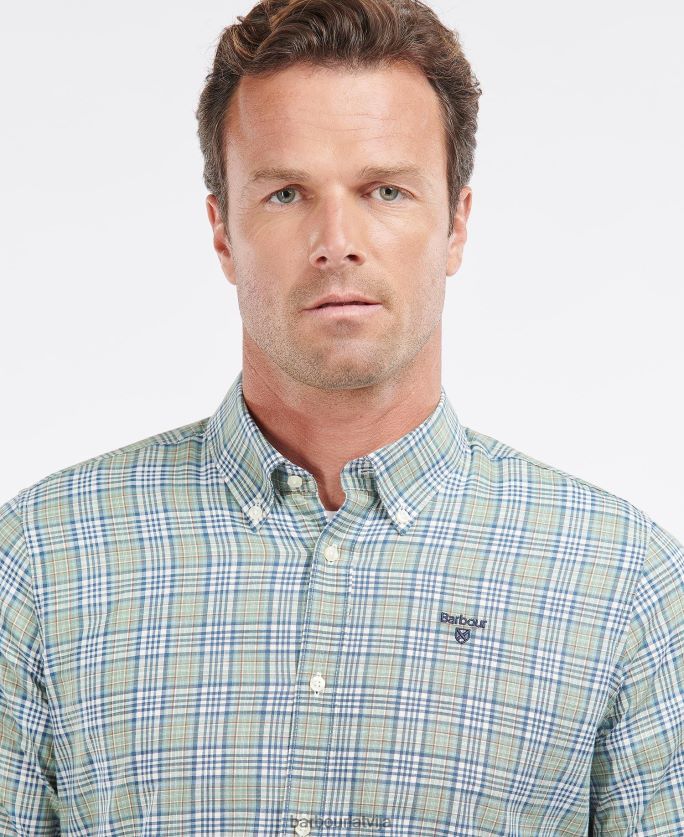 Barbour vīriešiem spillman krekls P8J88A435 apģērbs olīvu
