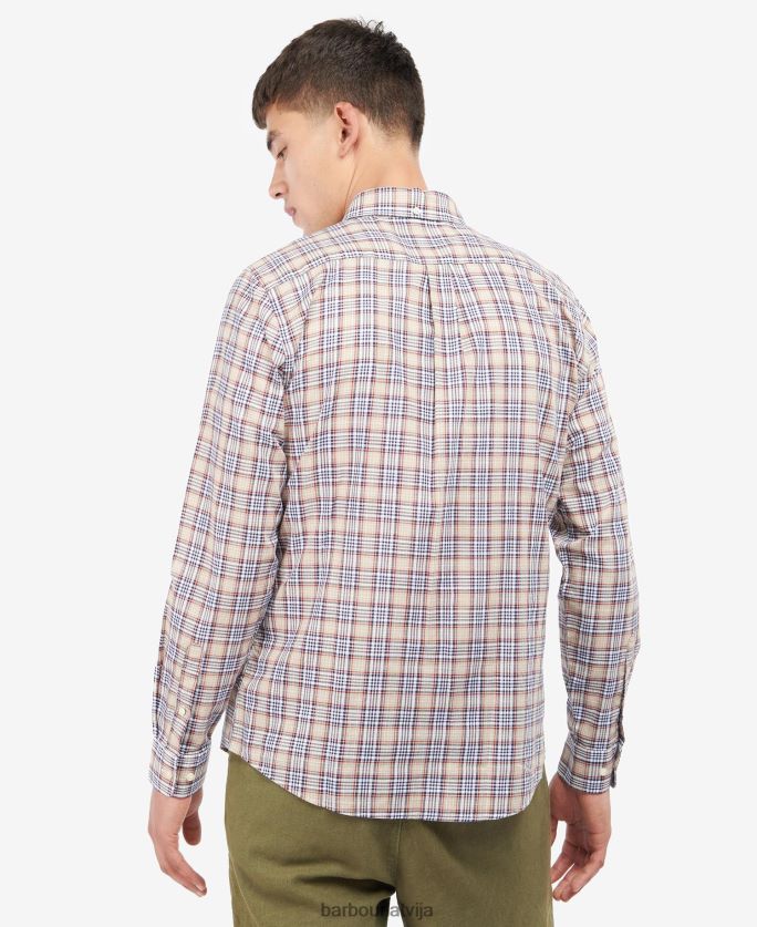 Barbour vīriešiem spillman pielāgots krekls P8J88A450 apģērbs akmens