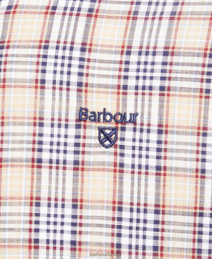 Barbour vīriešiem spillman pielāgots krekls P8J88A450 apģērbs akmens