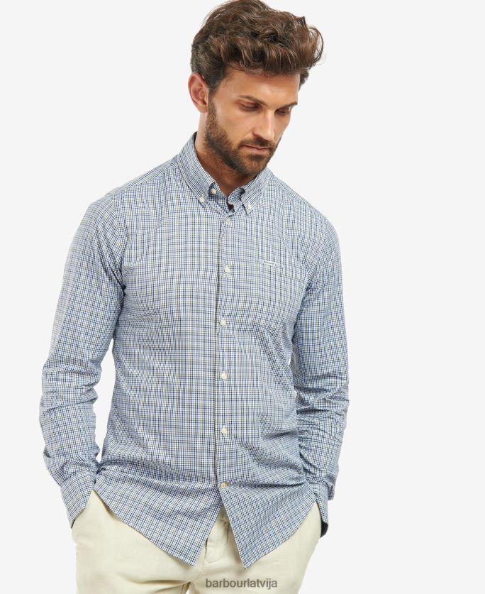 Barbour vīriešiem stanhope performance checked krekls P8J88A401 apģērbs akmens