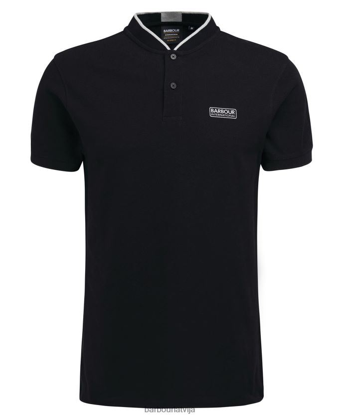 Barbour vīriešiem Lewis sporta polo krekls P8J88A675 apģērbs klasisks melns