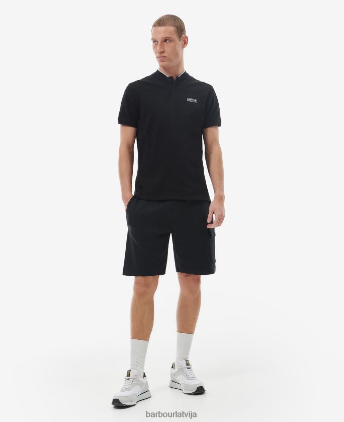 Barbour vīriešiem Lewis sporta polo krekls P8J88A675 apģērbs klasisks melns