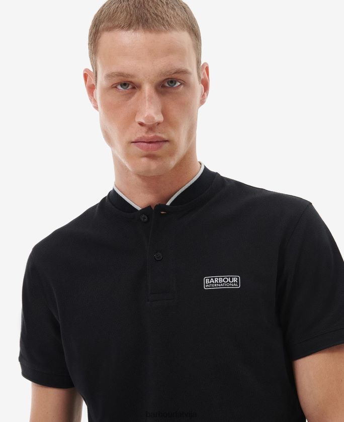 Barbour vīriešiem Lewis sporta polo krekls P8J88A675 apģērbs klasisks melns