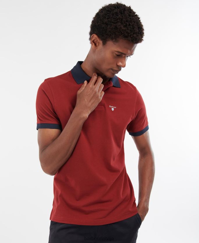 Barbour vīriešiem Lynton polo krekls P8J88A604 apģērbs pelēkais merģelis