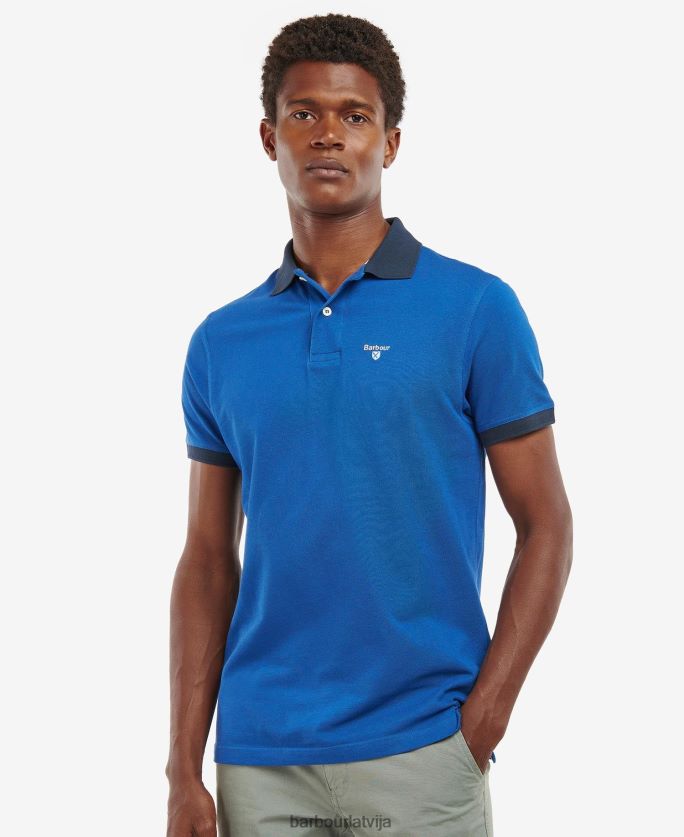 Barbour vīriešiem Lynton polo krekls P8J88A616 apģērbs Monako zils