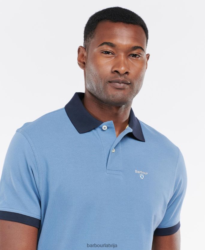 Barbour vīriešiem Lynton polo krekls P8J88A650 apģērbs pelēkais merģelis