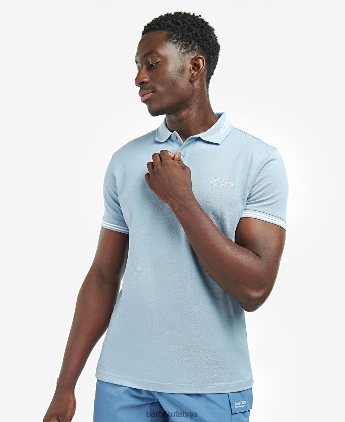 Barbour vīriešiem būtisks polo krekls ar uzgali P8J88A647 apģērbs purpursarkana