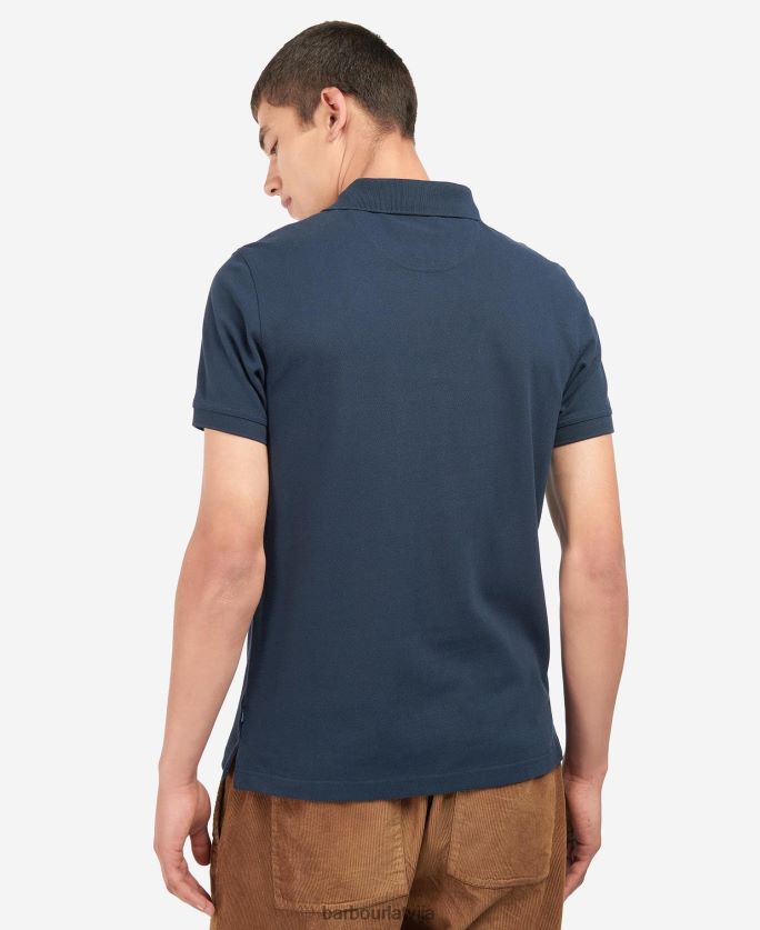 Barbour vīriešiem barwick polo krekls P8J88A702 apģērbs pelēkais merģelis