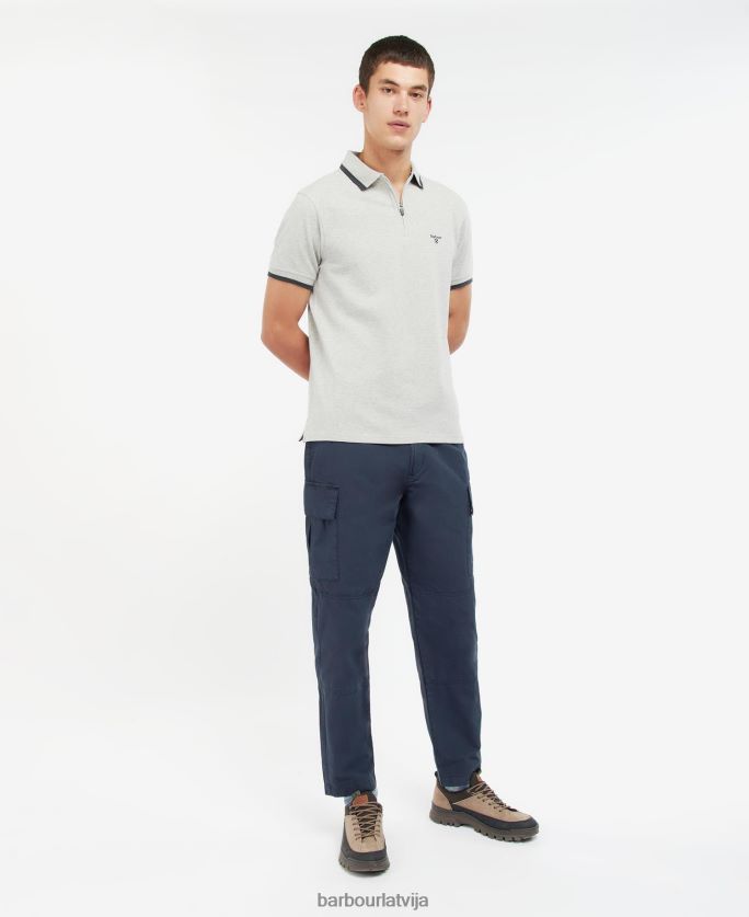 Barbour vīriešiem beaumont zip polo krekls P8J88A727 apģērbs klasiskā flote