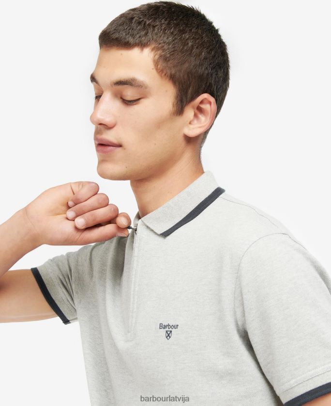 Barbour vīriešiem beaumont zip polo krekls P8J88A727 apģērbs klasiskā flote