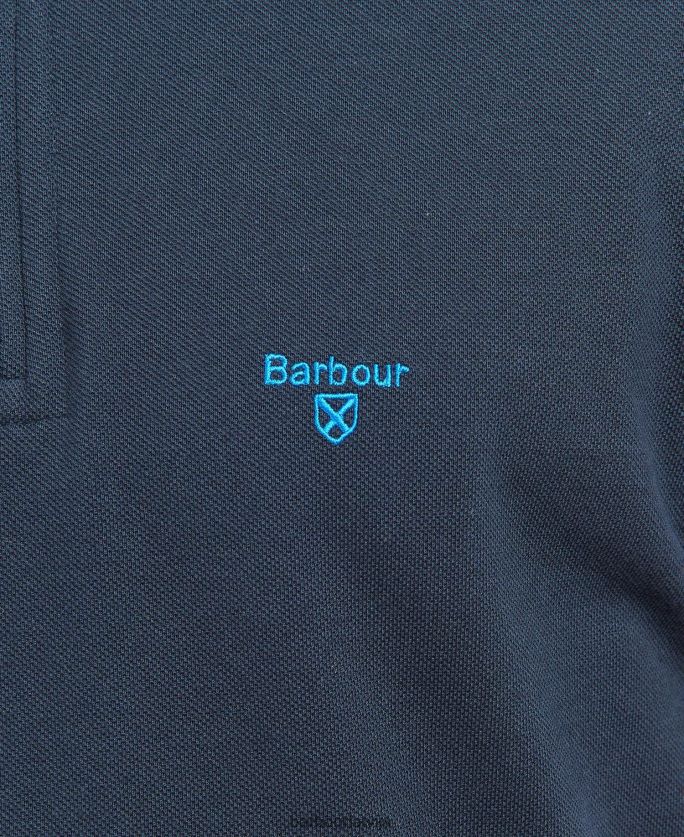 Barbour vīriešiem beaumont zip polo krekls P8J88A735 apģērbs klasiskā flote