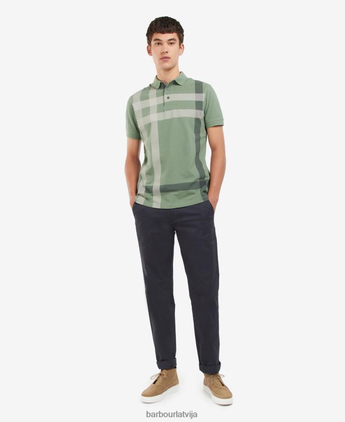 Barbour vīriešiem blaine polo krekls P8J88A712 apģērbs mazgāts akmens