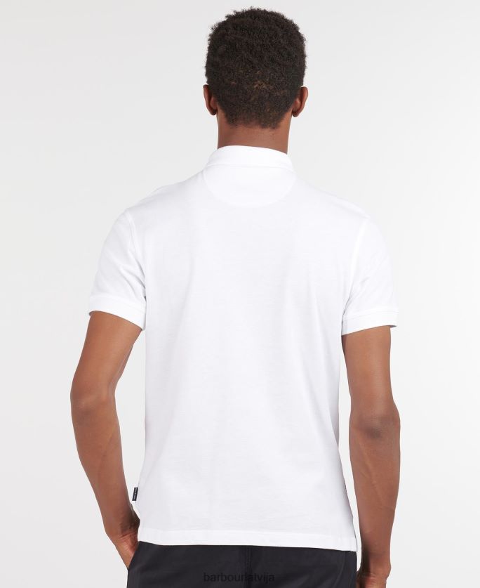Barbour vīriešiem blaine polo krekls P8J88A730 apģērbs balts