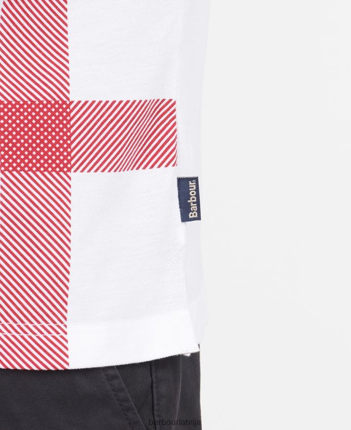 Barbour vīriešiem blaine polo krekls P8J88A730 apģērbs balts