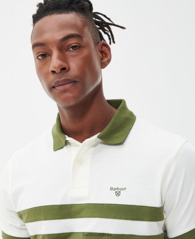 Barbour vīriešiem bonnington polo krekls P8J88A607 apģērbs dedzināta olīve