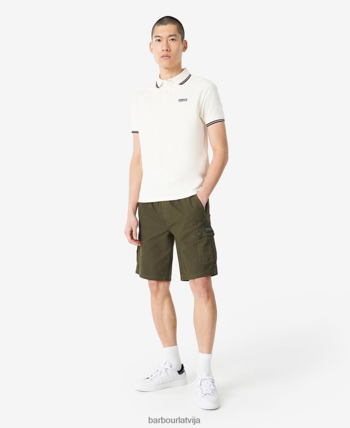 Barbour vīriešiem braucēja polo krekls ar uzgali P8J88A594 apģērbs arhīvs olīvu