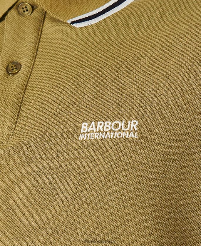 Barbour vīriešiem braucēja polo krekls ar uzgali P8J88A671 apģērbs arhīvs olīvu