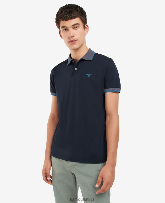 Barbour vīriešiem cornsay polo krekls P8J88A570 apģērbs zaļie frontoni