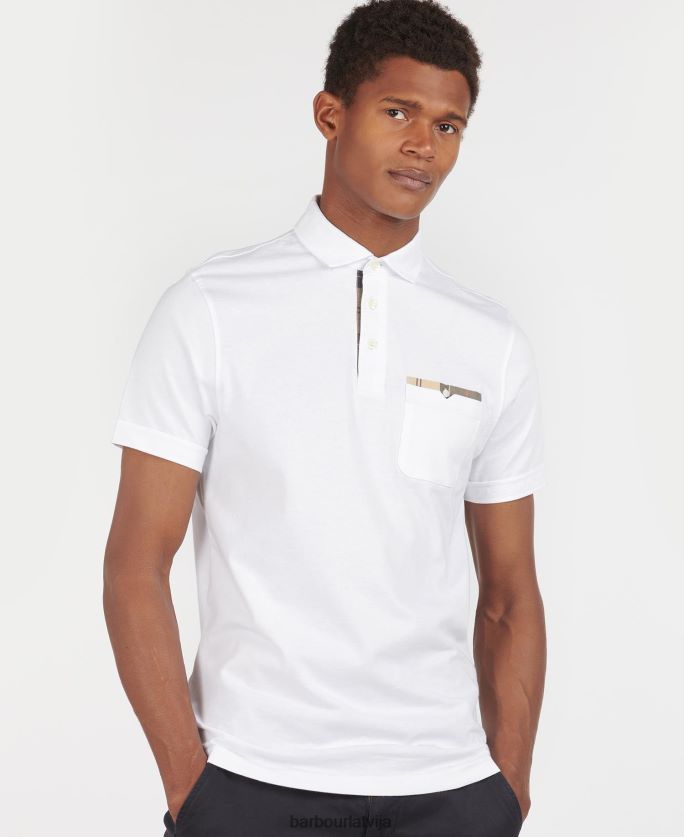 Barbour vīriešiem corpatch polo krekls P8J88A624 apģērbs zils metāls