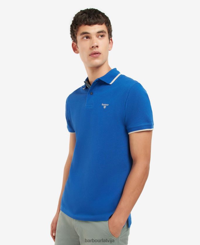 Barbour vīriešiem easingtonas polo krekls P8J88A694 apģērbs agaves zaļa