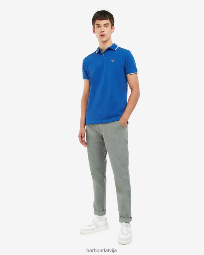 Barbour vīriešiem easingtonas polo krekls P8J88A694 apģērbs agaves zaļa