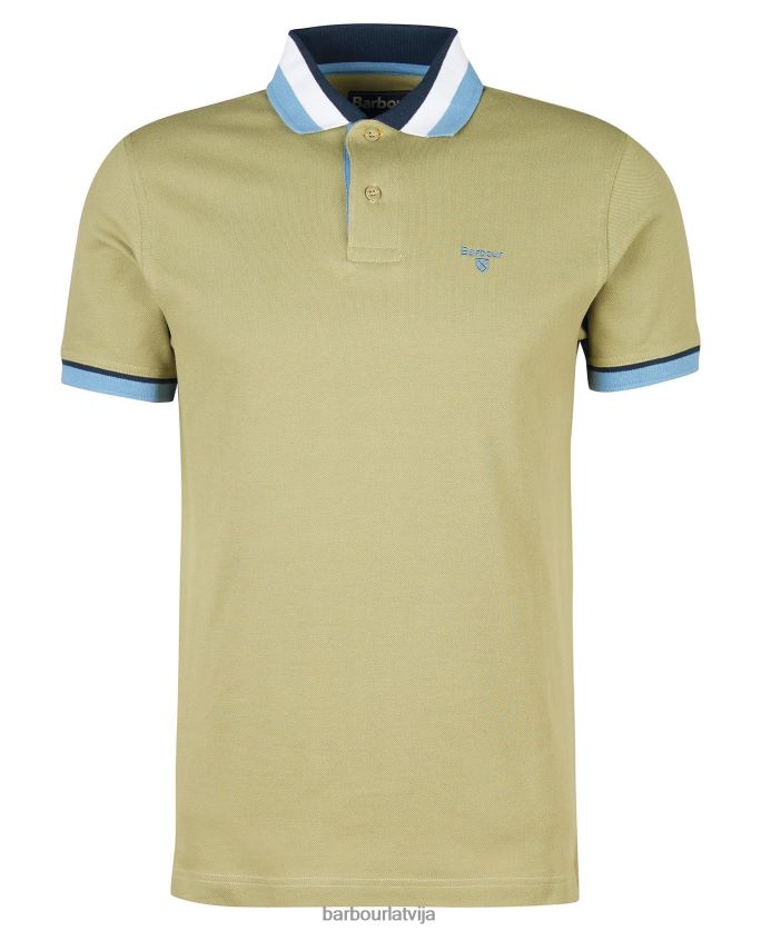 Barbour vīriešiem finkle polo krekls P8J88A648 apģērbs balinātas olīvas
