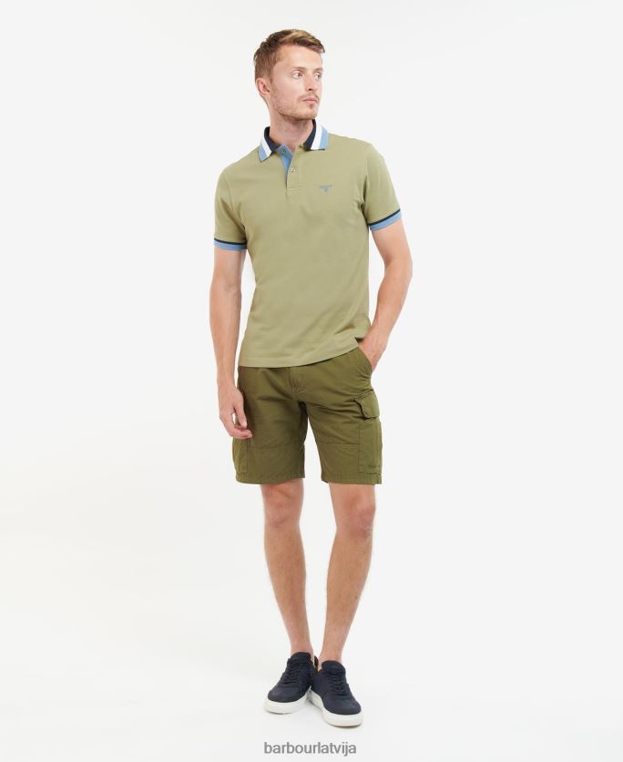 Barbour vīriešiem finkle polo krekls P8J88A648 apģērbs balinātas olīvas