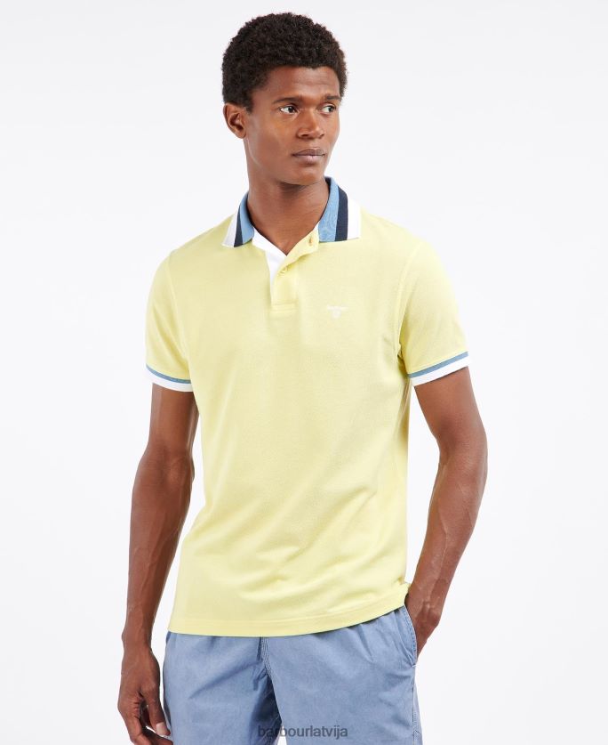 Barbour vīriešiem finkle polo krekls P8J88A672 apģērbs putekļainā piparmētra