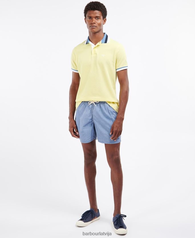 Barbour vīriešiem finkle polo krekls P8J88A672 apģērbs putekļainā piparmētra