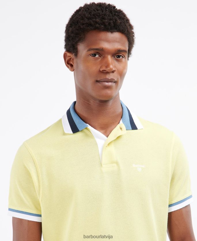 Barbour vīriešiem finkle polo krekls P8J88A672 apģērbs putekļainā piparmētra