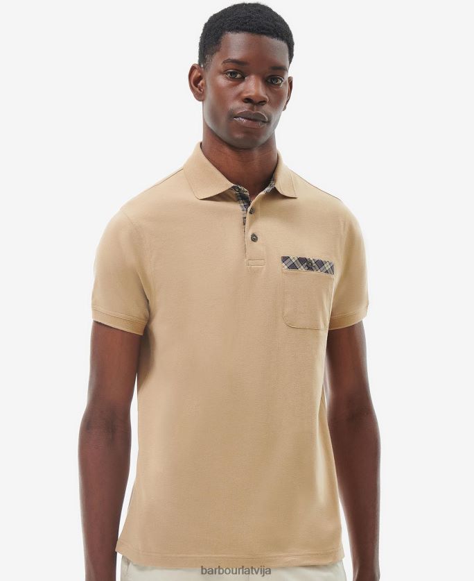 Barbour vīriešiem kārīgs polo krekls P8J88A572 apģērbs kukurūzas kāts